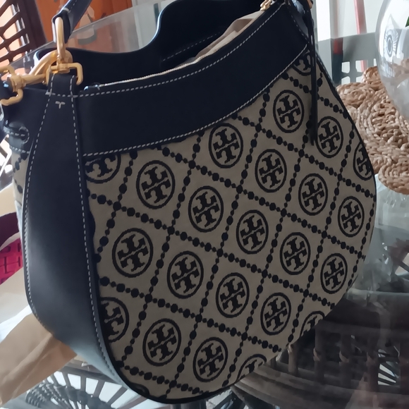 Tory Burch Blue and Grey Ish Shoulder Bag NWT" - Picture 3 of 7